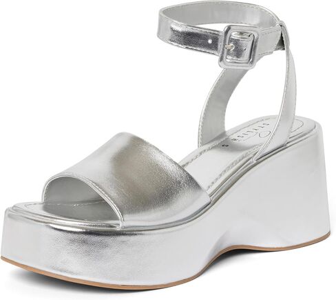 STYLISH S Womens Wedge Platform Sandals Open Toe Ankle Strap - FOCA in Saudi Arabia
