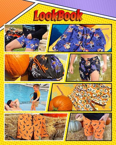 maamgic Mens Swim Trunks with Compression Liner 5" Stretch Athletic Swimming Shorts Quick Dry with Zipper Pockets No-Chafing Board Shorts Halloween Party XX-Large in Saudi Arabia