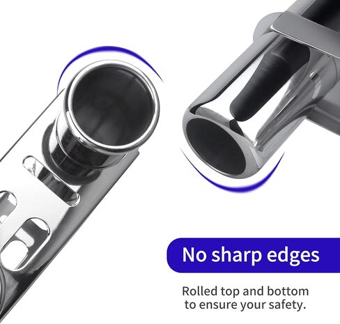 حامل قضيب صيد السمك من Marinebaby، حامل قضيب أنبوبي من الفولاذ المقاوم للصدأ 316 ذو 3 وصلات، حامل قضيب من الفولاذ المقاوم للصدأ 3 لشاحنات القوارب واليخوت in Kuwait