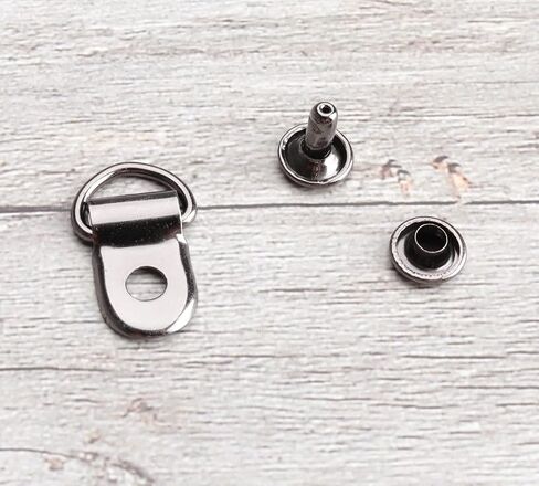 30 Sets Shoes Boot Lace Hooks Loop Ring with Rivets Shoe Boot Buckle D Ring Eyelet Metal Repair Accessories in Saudi Arabia