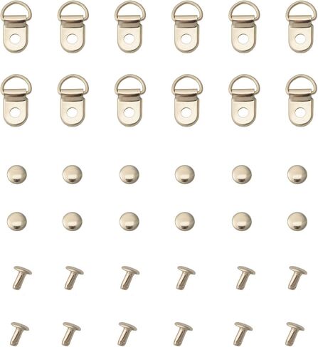30 Sets Shoes Boot Lace Hooks Loop Ring with Rivets Shoe Boot Buckle D Ring Eyelet Metal Repair Accessories in Saudi Arabia