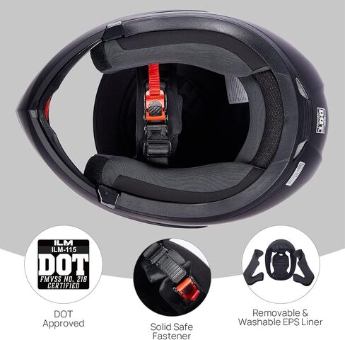ILM الوجه كامل الوجه وحدات دراجة نارية خوذة للبالغين الرجال النساء Cascos الفقرة Motos دراجة عادية موتوكروس خوذة DOT 115 in Saudi Arabia
