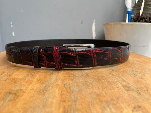 ICROC Genuine Alligator Belt For Men, Real Crocodile Belts Men in Saudi Arabia