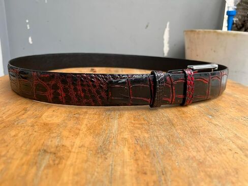 ICROC Genuine Alligator Belt For Men, Real Crocodile Belts Men in Saudi Arabia