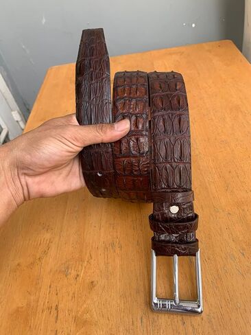 ICROC Genuine Alligator Belt For Men, Real Crocodile Belts Men in Saudi Arabia