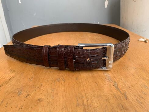 ICROC Genuine Alligator Belt For Men, Real Crocodile Belts Men in Saudi Arabia