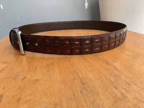 ICROC Genuine Alligator Belt For Men, Real Crocodile Belts Men in Saudi Arabia