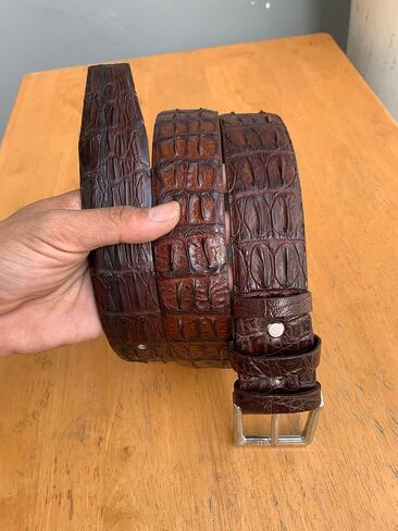 ICROC Genuine Alligator Belt For Men, Real Crocodile Belts Men in Saudi Arabia