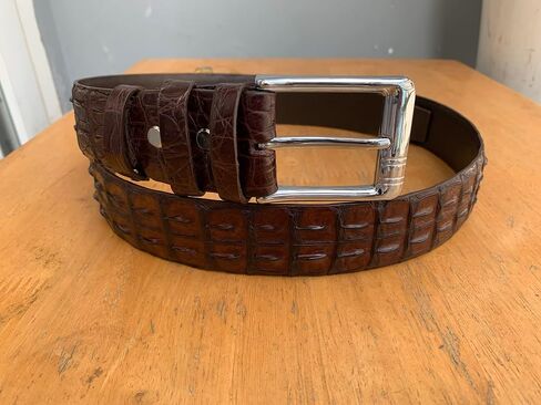 ICROC Genuine Alligator Belt For Men, Real Crocodile Belts Men in Saudi Arabia