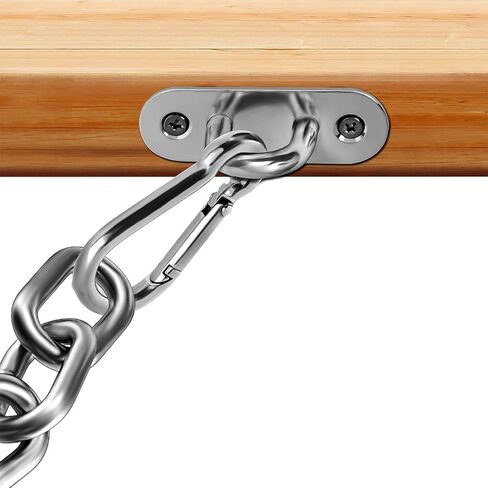 10 قطعة 1.8 بوصة الفولاذ المقاوم للصدأ وسادة العين لوحة U هوك، الثقيلة السقف السنانير وسادة كُبشة وخطاف الأجهزة البحرية السنانير مع مسامير in Kuwait