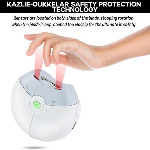 مقص أظافر أوتوماتيكي، مقص أظافر كهربائي للأطفال مع ضوء، مقص أظافر قابل لإعادة الشحن مع ملتقط، مبرد أظافر كهربائي للأطفال والأطفال وكبار السن ومقدمي الرعاية - سهل الاستخدام in Kuwait