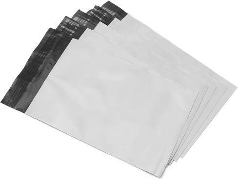 أكياس مظاريف شحن بولي ميلر مع لاصق ذاتي الغلق، حقائب بريدية مقاومة للماء والتمزق [أبيض، 6 بوصة × 9 بوصة، عبوة من 100] in Kuwait