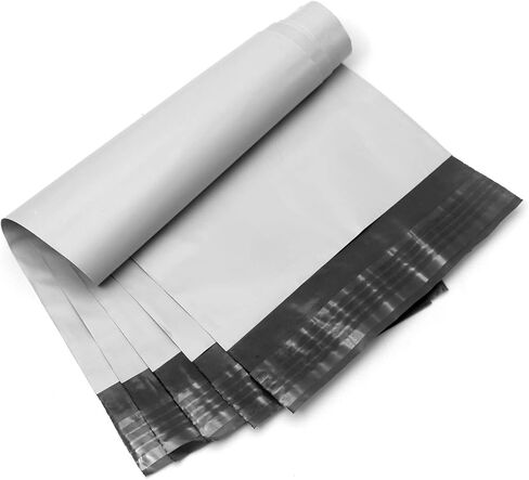 أكياس مظاريف شحن بولي ميلر مع لاصق ذاتي الغلق، حقائب بريدية مقاومة للماء والتمزق [أبيض، 6 بوصة × 9 بوصة، عبوة من 100] in Kuwait