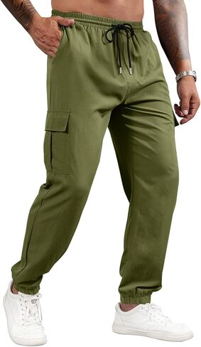 سراويل رياضية للرجال من Lexiart سراويل رياضية للتمرين سراويل مدببة كاجوال سراويل رياضية خارجية in Kuwait