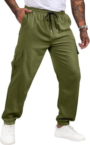 سراويل رياضية للرجال من Lexiart سراويل رياضية للتمرين سراويل مدببة كاجوال سراويل رياضية خارجية in Kuwait