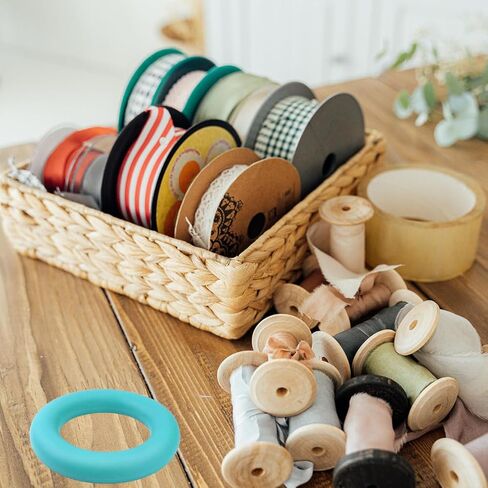 1 Pcs Rubber Bobbin Holder, Round Sewing Bobbin Holder Supplies Organizer for Sewing Thread Machine Bobbins Case fit Metal, Plastic Sewing Machine Bobbins or Quilting Bobbins (Blue) in Kuwait