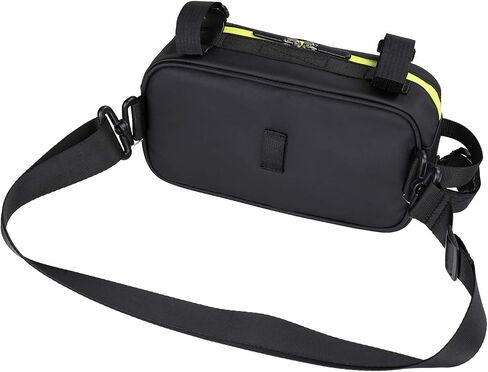 Rhinowalk Multifunction Bike Handlebar Bag Front Bag 3L Bicycle Frame Bag Waterproof Shoulder Bag Handbag Waist Bag (Pure Black) in Saudi Arabia