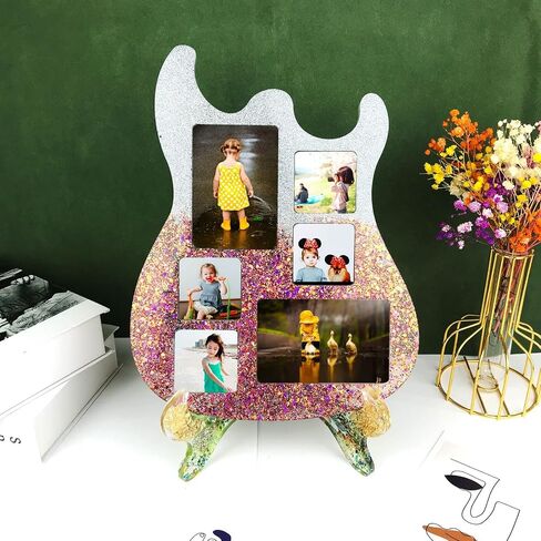 Playing Mold Photo Frame Resin Molds Silicone, Resin Picture Frames Molds for Epoxy Resin,Mother's Day Theme Heart Shape Silicone Epoxy Molds for DIY Crafts Home Table Decor Mother's Day Gifts in Saudi Arabia