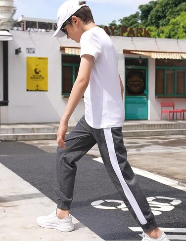 Boyoo Boy's Sweatpants Drawstring Tie Dye Joggers Pants with Side Stripe Active Sports Track Pants for 5-14Y in Saudi Arabia