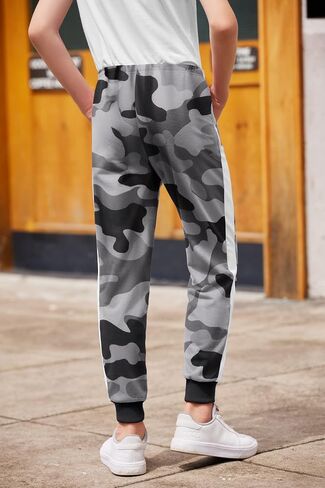 Boyoo Boy's Sweatpants Drawstring Tie Dye Joggers Pants with Side Stripe Active Sports Track Pants for 5-14Y in Saudi Arabia