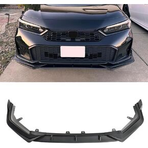 Front Bumper Lip Honda Civic 11th Gen Sedan & Hatchback 2022-2024 Gloss Black Front Lip Spoiler PP Front Bumper Lip Splitter Chin Spoiler in Kuwait