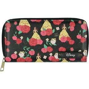 Fast Forward Disney Beauty and The Beast Wallet Allover Belle and Roses Design Full Zip Clutch in Kuwait