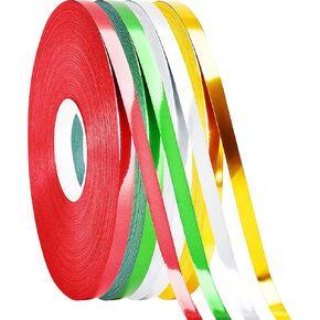 Balloon String Assortment, 4 Rolls Colorful Ribbon for Gift Wrapping Craft Party Decoration 01 Black,Orange 3/16 Inch in Saudi Arabia