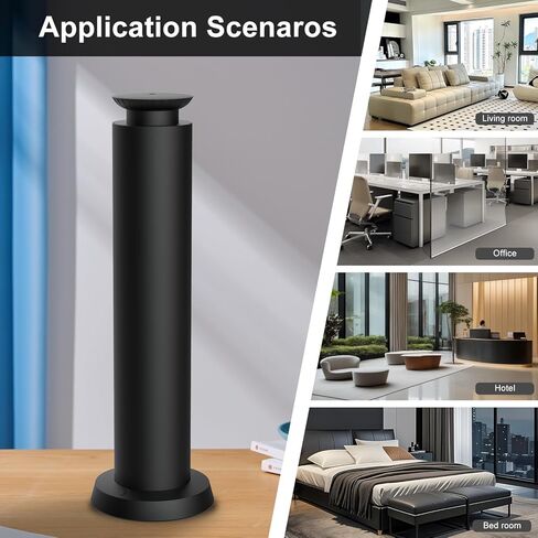 Wirless Rechargeable Waterless Scent Diffuser Kit, Includes 5 Premium Oils, 2000 Sq.Ft Coverage,Hotel Scent Diffuser for Home, Studio, Cordless Essential Oil Diffuser Large Room, APP Control - Black in Saudi Arabia