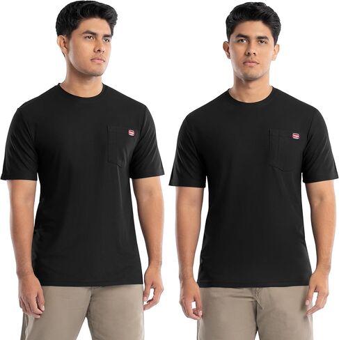Wrangler Mens Short Sleeve UPF 40 Performance Pocket T-Shirt, 2-Pack in Saudi Arabia