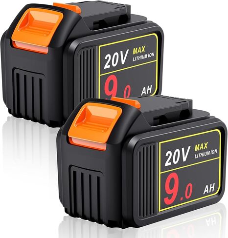 20V 9.0Ah High Capacity Battery Replace for Dewalt 20V Battery, 20V 9000mAh Battery Compatible with Dewalt DCB201 DCB200 DCB208, for Dewalt 20V DCF DCD DCG Series Cordless Power Tools in Saudi Arabia