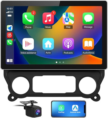 13.1 inch [4G+64G] Car Radio Stereo Android 13 for Chevy Silverado GMC Sierra 2014-2018 with GPS WiFi SWC Wireless CarPlay Android Auto in Kuwait