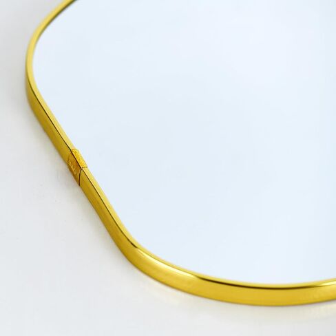 Irregular Wall Mirror, 15.6x9-inch Gold Wall-Mounted Asymmetrical Mirror, Suitable for Bathrooms, Hallways, and More (Gold) in Saudi Arabia