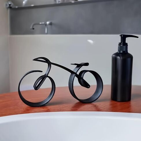 Minimalistic Wire Framed Bicycle Sculpture - Bike Silhouette Art for Wall Decor, Side Table Statue & Cyclist Gifts in Saudi Arabia
