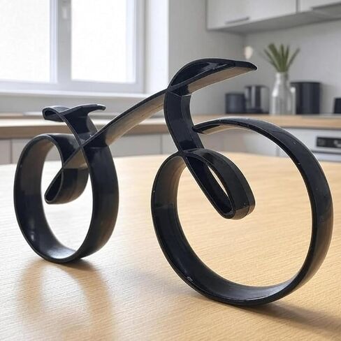 Minimalistic Wire Framed Bicycle Sculpture - Bike Silhouette Art for Wall Decor, Side Table Statue & Cyclist Gifts in Saudi Arabia
