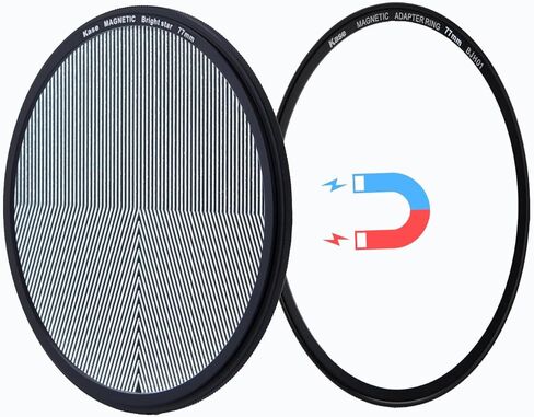 Kase 82mm Wolverine Magnetic Bright Star Focus Focus Tool Filter ، والمساعدة في التركيز الدقيق لإطلاق النار على النجوم ، والزجاج البصري المقاوم للصدمات in Kuwait