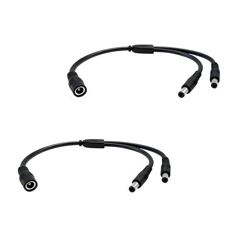 DC Power Splitter 5.5mmx2.5mm 1 Female to 2Male 12 Volt Power Splitter 2pcs in Saudi Arabia