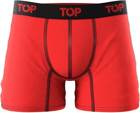 TOPWear - Men's Cotton Blend Boxer Briefs - Pack of 5 - Breathable Comfort & Stretch Fit in Saudi Arabia