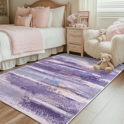 2x6 Runner Rug for Hallway Kitchen: Modern Abstract Throw Rugs with Rubber Backing Washable for Entryway, Soft Long Non-Slip Area Rug for Bedroom Home Decor Aesthetic, Grey in Saudi Arabia