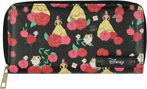 محفظة Fast Forward Disney Beauty and The Beast بتصميم Belle and Roses وحقيبة يد بسحاب كامل in Kuwait