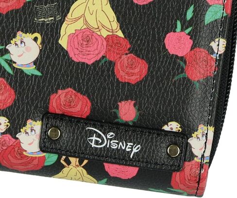 محفظة Fast Forward Disney Beauty and The Beast بتصميم Belle and Roses وحقيبة يد بسحاب كامل in Kuwait