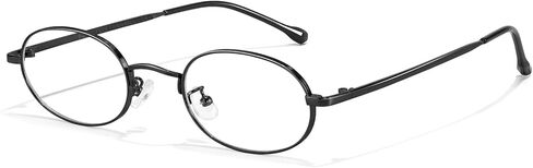 HIGLASS Office-Siren Glasses, Oval Blue Light Computer Glasses for Women, Metal Thin Frame Eyewear Anti Eyestrain in Saudi Arabia