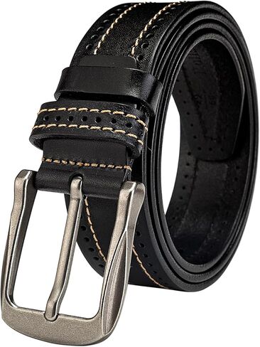 Luxury Full Grain Genuine Leather Belt Men Gift, 1.5" Wide Vintage Real Leather Western Cowboy Men's Belts in Saudi Arabia