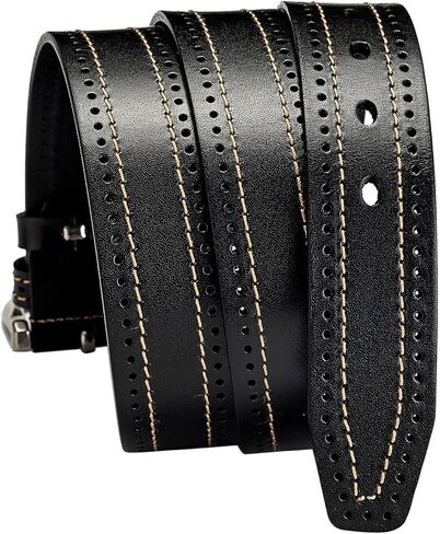 Luxury Full Grain Genuine Leather Belt Men Gift, 1.5" Wide Vintage Real Leather Western Cowboy Men's Belts in Saudi Arabia