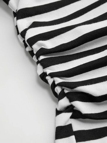 CIDER Plus Size Tops for Women Crew Neck Striped Ruched Sleeveless Cotton Curve & Plus Size Tank Tops in Saudi Arabia