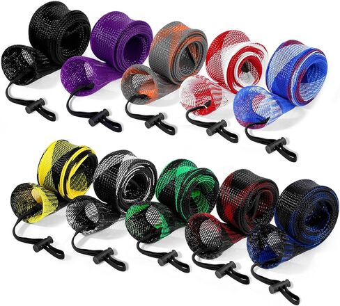 3 PCS Spinning Rod Sleeve - Fishing Pole Sleeve Fishing Rod Cover Fishing Rod Sleeve with Lanyard- Rod Protector Fishing Rod Sock in Saudi Arabia