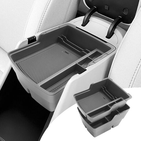 SHAOHAO لعام 2025 Hyundai Tucson منظم سفلي متوافق مع 2025 Hyundai Tucson Accessories 2025 Tucson Limited Under Console منظم صينية Tucson 2025 علبة صندوق تخزين ثانوية مع حامل أكواب in Kuwait