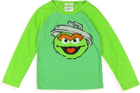 Sesame Street Oscar the Grouch Pajamas Boys' Long Sleeve Shirt and Pant Loungewear Set in Saudi Arabia