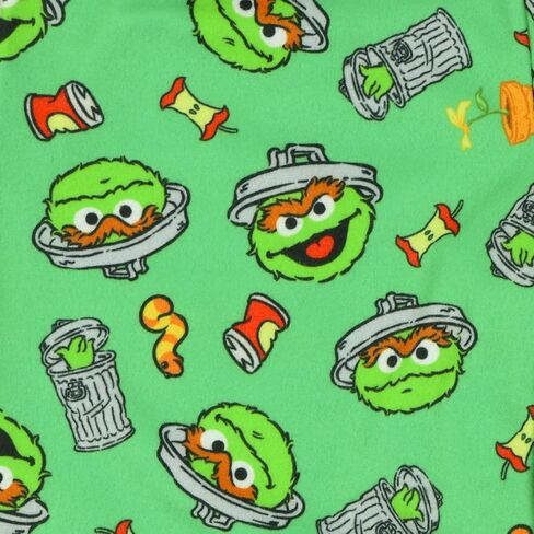 Sesame Street Oscar the Grouch Pajamas Boys' Long Sleeve Shirt and Pant Loungewear Set in Saudi Arabia
