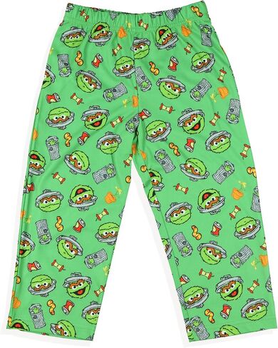 Sesame Street Oscar the Grouch Pajamas Boys' Long Sleeve Shirt and Pant Loungewear Set in Saudi Arabia