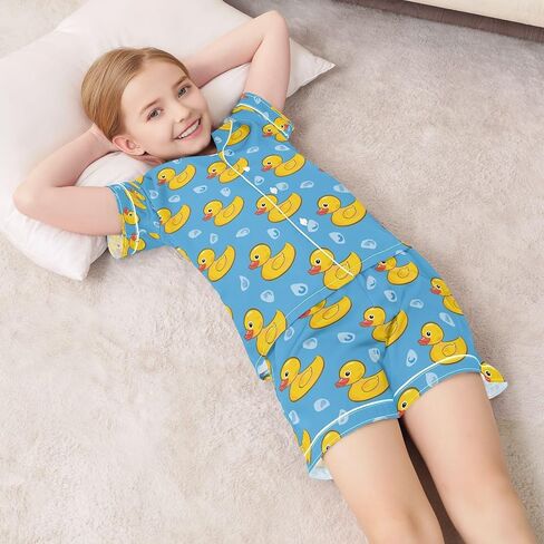 senya Daisy Green Hamster Satin Summer Pajama Sets Silk Short Sleeve Button Down Sleepwear in Saudi Arabia